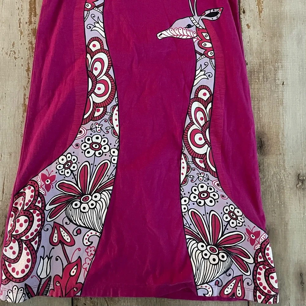 Tea Collection giraffe dress - size 7 - Picture 4 of 5